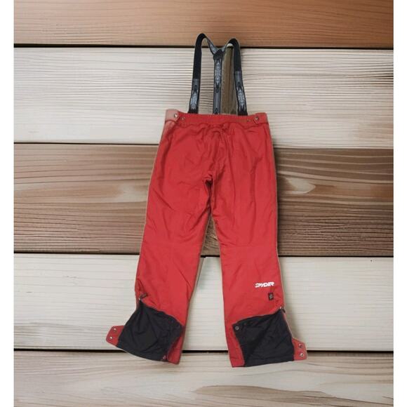 Spyder Thinsulate Insulation Snow Pants Bibs Red sz XL Ski Overalls 38x33 - Picture 9 of 14